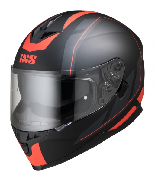 Мотошлем интеграл IXS HX 1100 2.0, чёрный/красный