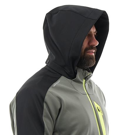 Куртка мужская с капюшоном Dragonfly Explorer 2.0 2024 Grey - Lemon