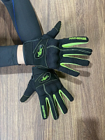 Перчатки текстильные MotoLike Probiker черно-зеленые