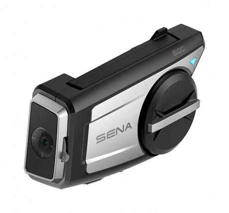 Мотогарнитура Bluetooth Sena 50C-01 с Mesh интеркомом и встроенной 4K экшн-камерой