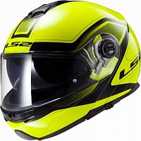 Снегоходный шлем модуляр с электростеклом LS2 FF325 Strobe Electric Snow Civik Hi-vis Yellow Black