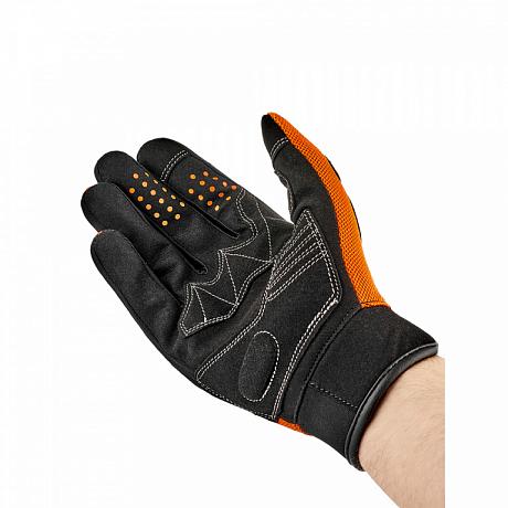 Текстильные перчатки Moteq Twist 2.1, черный/оранжевый S