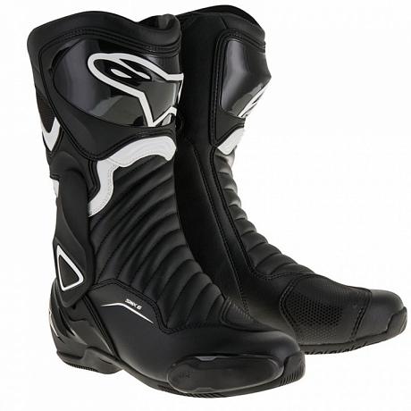 Мотоботы Alpinestars SMX-6 V2, черно-белый 36