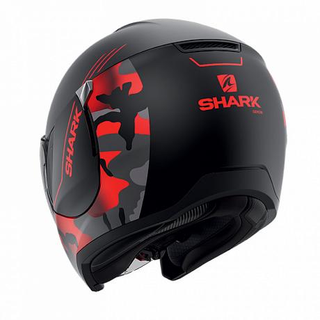 Шлем открытый Shark Citycruiser Genom Mat Black/Red