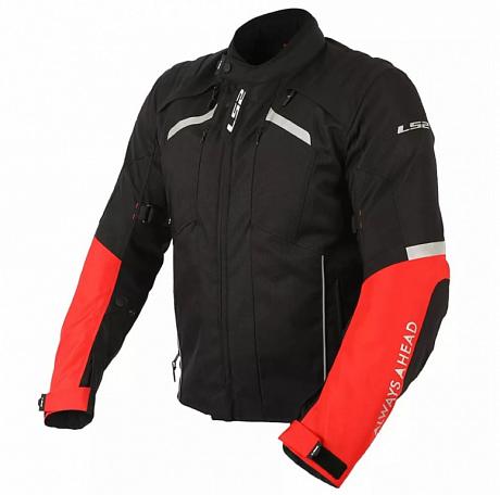Куртка текстильная LS2 Serra Man Jacket, черно-красный 3XL