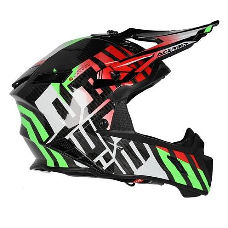 Шлем Acerbis STEEL CARBON 22-06 Green/Red M