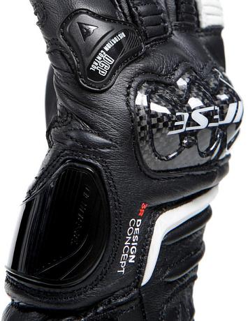 Перчатки кожаные женские Dainese Carbon 4 Long Lady Black/White XS