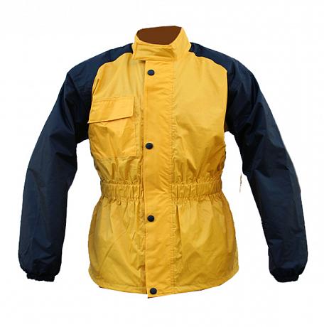 Куртка дождевик Motocycletto Limone черно-желтая