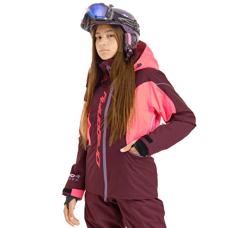 Куртка утепленная детская Dragonfly Gravity Teenager 2024 Purple - Brown 140-146