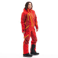 Комбинезон снегоходный утепленный Dragonfly Extreme Woman Red-Yellow