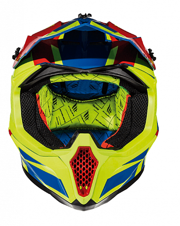Шлем кроссовый MT Falcon Weston MX802, Gloss Fluo Yellow
