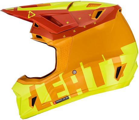 Шлем кроссовый Leatt Kit Moto 7.5 V23 Citrus