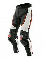Мотобрюки Dainese Alpha Perforated White/blk/fluo-red