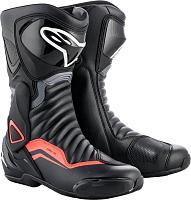 Мотоботы Alpinestars SMX-6 V2, черно-серо-красный