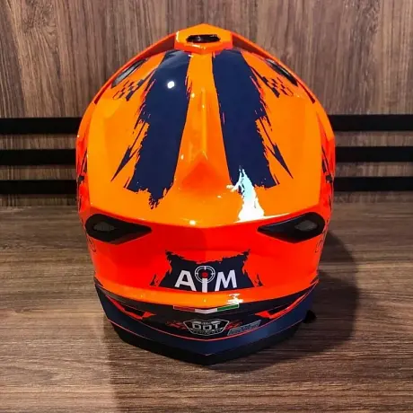Шлем детский AiM JK802Y Orange/Blue