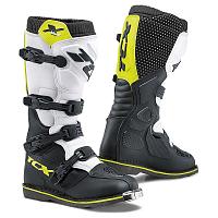Мотоботы кроссовые TCX X-Blast, цвет Черный/Белый/Желтый