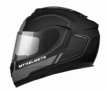 Шлем модуляр MT Atom SV Raceline Evo чёрно серый матовый 