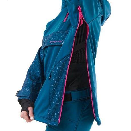 Dragonfly Куртка-анорак сноубордическая UKTUS Woman Dark Ocean-Pink XS