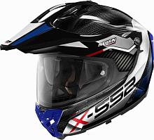 Кроссовый шлем Nolan X-552 ULTRA CARBON (2024) Dinamo N-Com 024 Carbon Blue/White/Red/Glossy Black