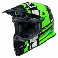 Кроссовый шлем IXS IXS361 2.3, Чёрный/Зелёный