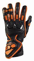 Перчатки кожаные IXS Sport LD RS-200 2.0, Чёрный/Оранжевый