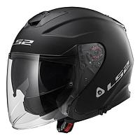 Открытый шлем LS2 OF521 Infinity Solid, черный матовый