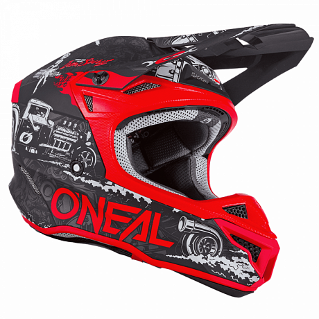 Кроссовый шлем Oneal 5Series HR Красный/Черный